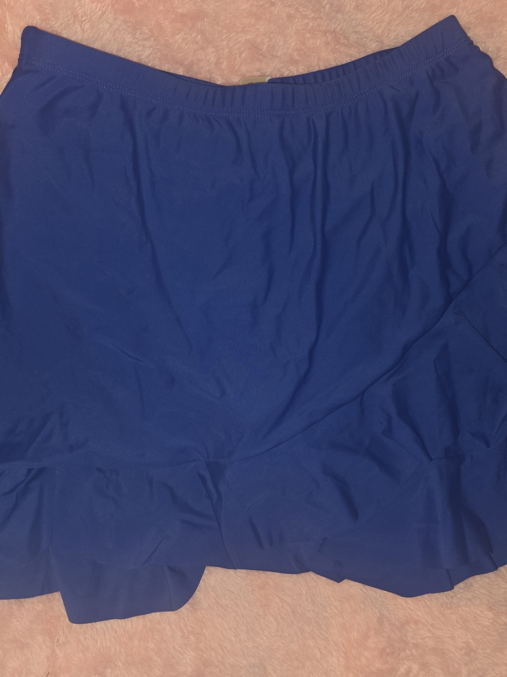 Royal Blue Ruffle Bathing Suit Skort - New